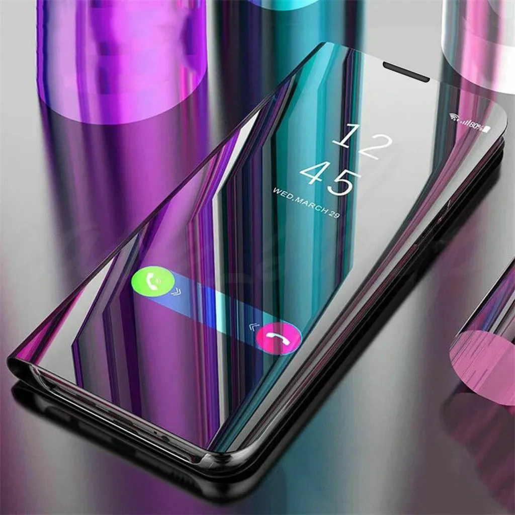 

Smart View Mirror Flip Stand Case Cover for Samsung Galaxy S10 6.1inch phone case back cover Protective