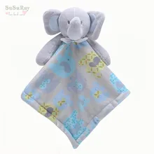 Милое детское одеяло для новорожденных, слон, пеленка, большая мягкая игрушка с животными для малышей, милое детское Пеленальное Одеяло s