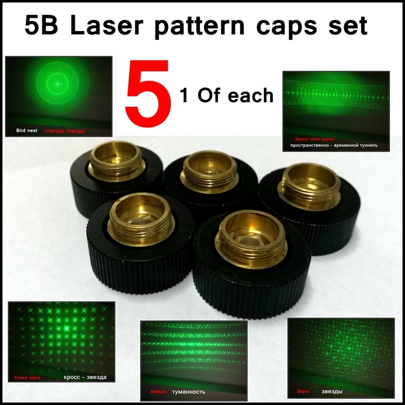 

[ReadStar]5PCS/SET 5B Laser pattern cap image heads picture showing cap 5 patterns 1 of each cap for 017 018 303 851 etc. Lasers
