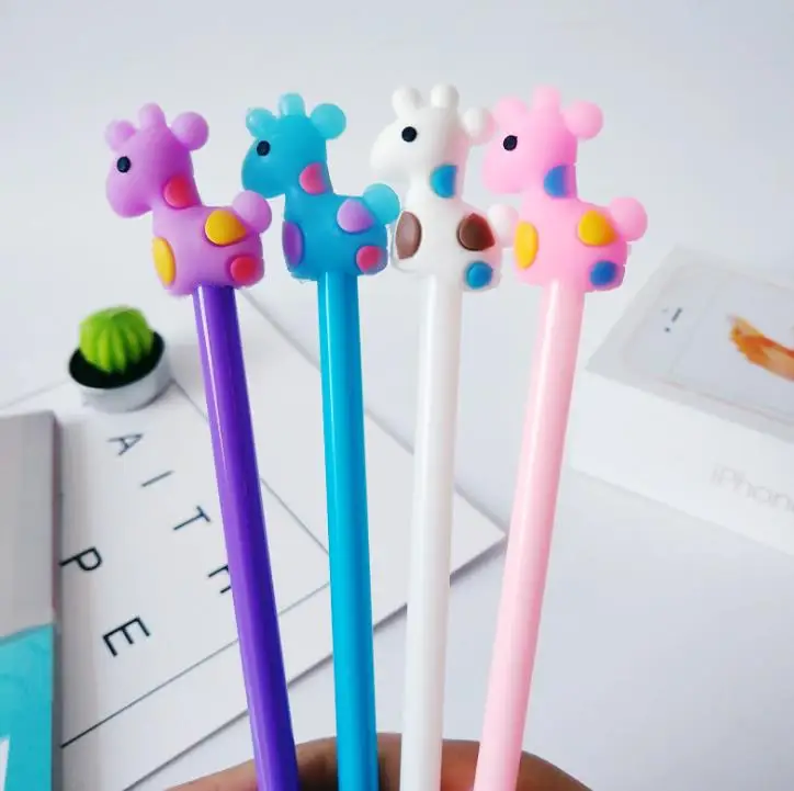 1 шт. гелевая ручка Lytwtw's Kawaii С мультяшным жирафом Канцтовары школьные и офисные