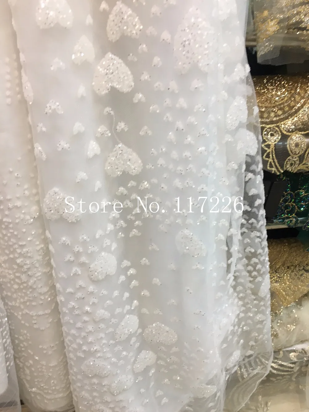 Sparkle JRB 101901 Tulle Glitter Lace Fabric For Wedding Dress Glitter