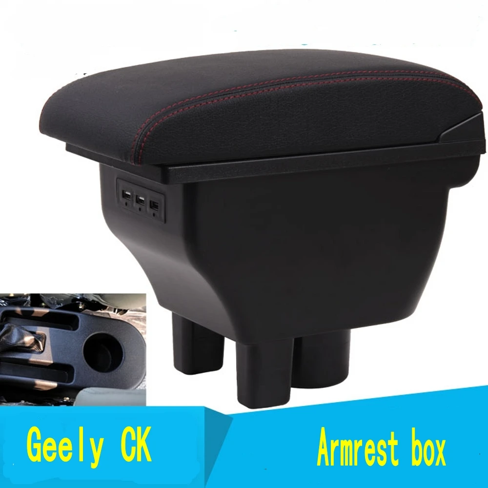 

For New Geely CK armrest box central Store content Storage King kong CK2 CK3 armrest box with USB interface