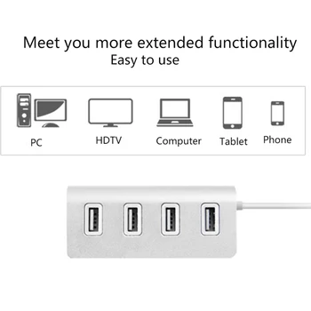

USB HUB 4 Port High Speed USB 3.0 Hub USB Port Portable OTG HUB USB Splitter for Apple Macbook Air Laptop PC Tablet