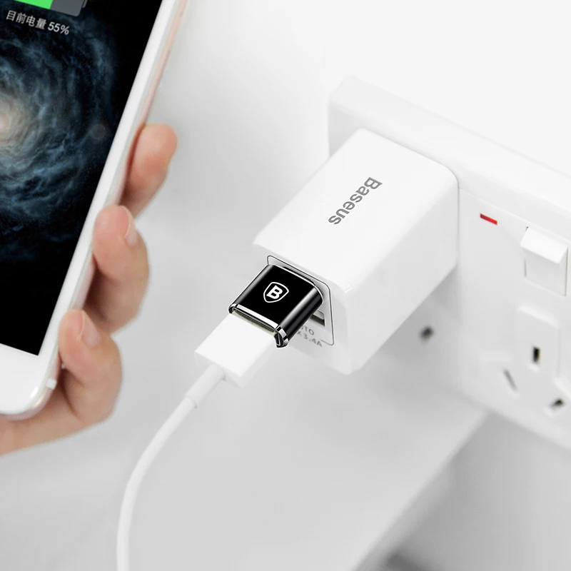 Адаптер Baseus USB Type C OTG конвертер для Samsung note 8 S8 Xiaomi кабель с разъемом Папа и мама|otg usb
