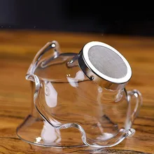 Чайный фильтр с держателем в форме цветка, Чайный фильтр, стеклянная чайная посуда для чайника