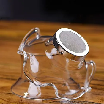 

Tea Filter With Hold Flower Shape Tea Strainer Glass Teaware For Teapot