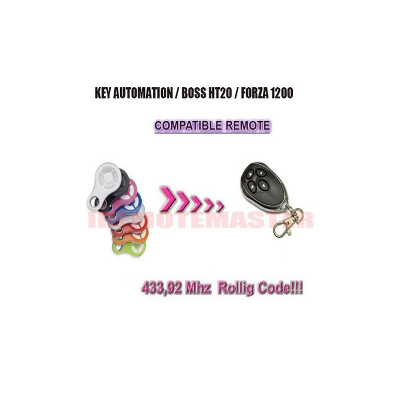 

2pcs For Boss HT20 compatible automation opener garage door control Rolling Code 433.92Mhz