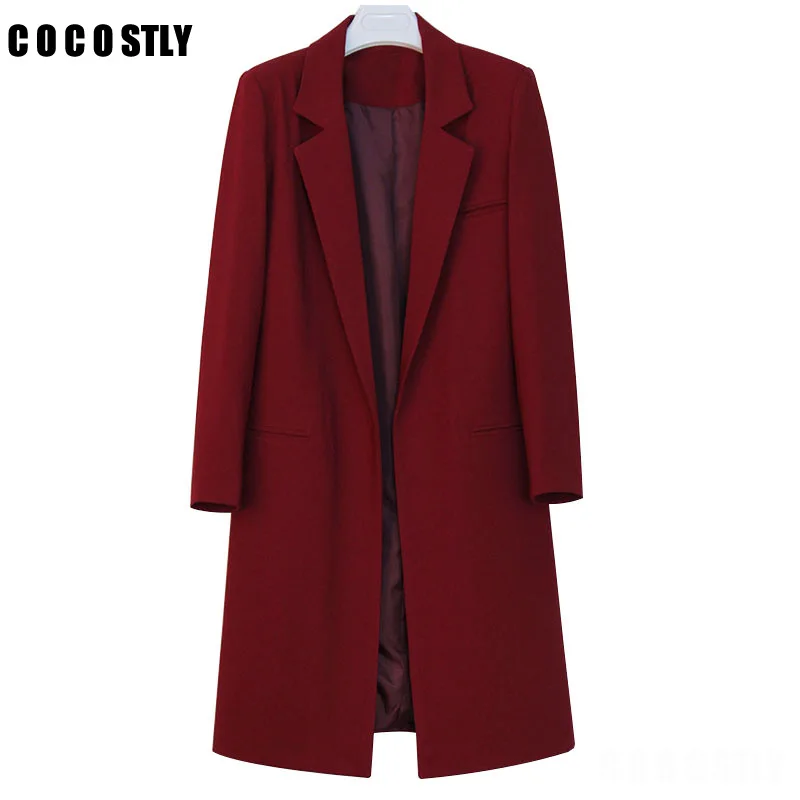 

High Quality 2017 Autumn Women Blazers And Jackets Casual Long Women Suits Wide Waisted Solid Female White Blazer Plus Size 3XL
