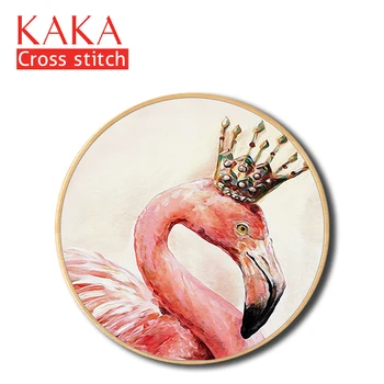 

Cross stitch kits,Embroidery needlework sets with printed pattern,11CT-5D canvas for Home Decor Painting,animals CKA0055