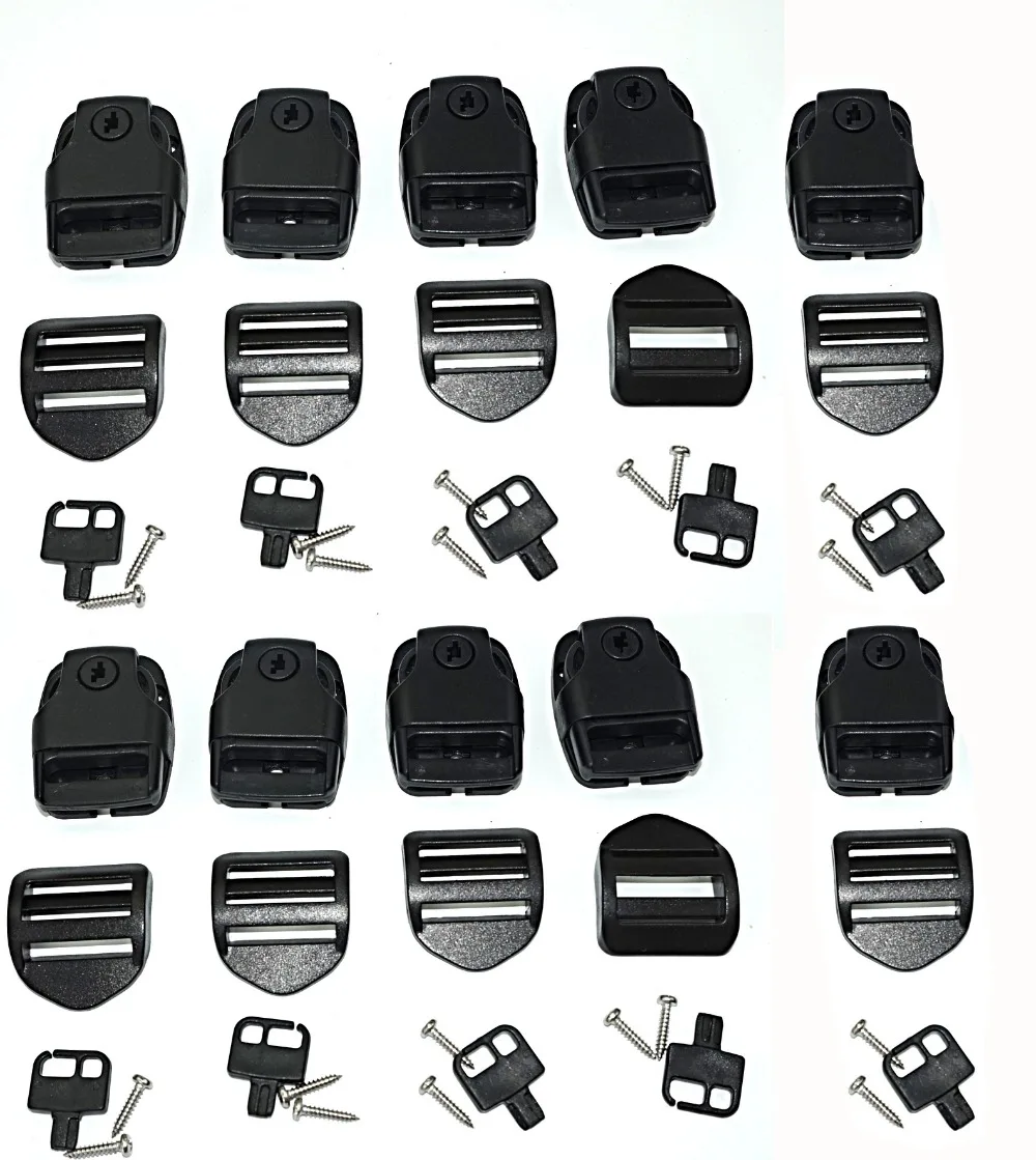 

10pcs Spa Hot Tub Cover Broken Latch Repair Kit Clip Lock with key and hardware with strap