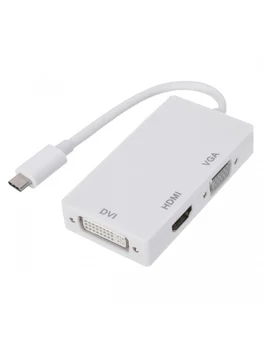 

USB3.1 Type-C to HDMI / VGA / DVI Adapter for Type C Notebook/Laptop Supports 1080P HD