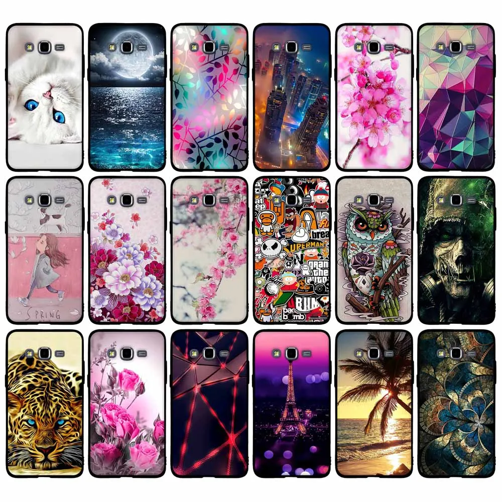 

Luxury Painting Case For Coque Samsung Galaxy Grand Prime Case G530 G530H G531 G531H G531F SM-G531F Phone Case Soft Rubber Cover