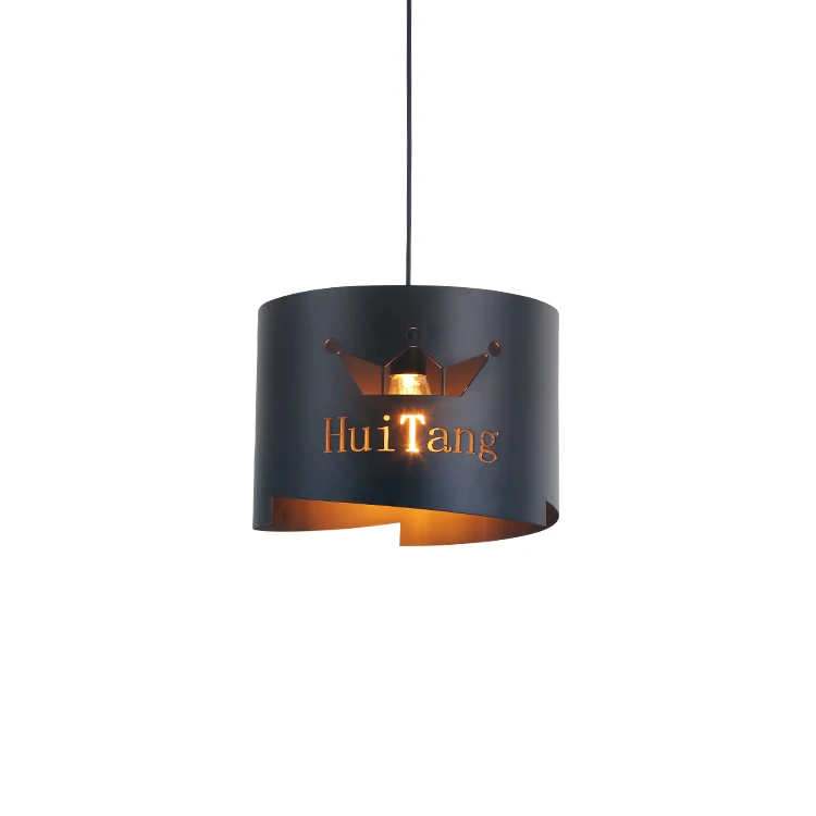 

Industrial wind single head black pendant lamps iron loft Bar Cafe Internet cafe restaurant lamp lighting pendant light ZA911723