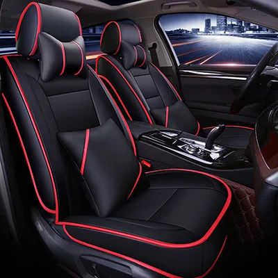 Sports style car seat cover for honda accord 2003-2007 civic city cr-v jazz car accessories - Название цвета: black red pillow