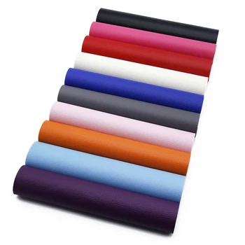 

New 10Pieces/set 20*34cm Plain Litchi Synthetic Leather Patchwork Hair Bow Handbag Phone Case Wallet DIY,1Yc6730