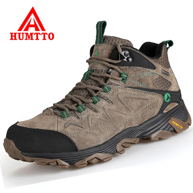 

HUMTTO Winter Warm Men Hiking Boots Male Outboor Waterproof Climb Mountain Trekking Shoes Men Sports Warm Plush Snow Boots