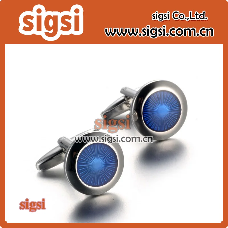 

Wholesale Fashion Dark Blue Rhinestone Cufflink