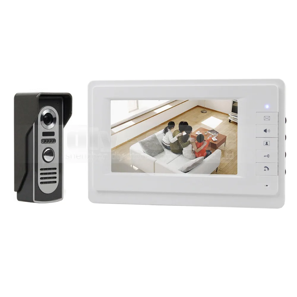 

DIYSECUR 600TVLine IR Camera 7 inch TFT Color LCD Display Video Door Phone Intercom Doorbell Night Vision