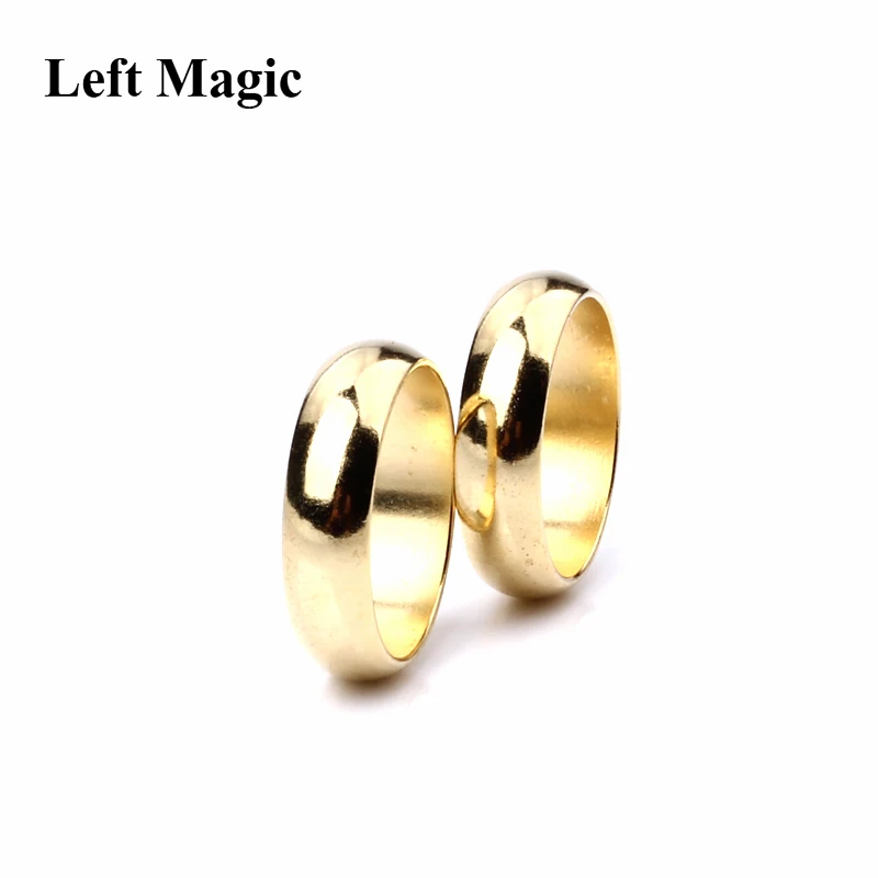 Magic Ring 1 Pcs Gold Plate Circular Arc Magnetic Ring 18mm/19mm/20mm/21mm Close Up Magic Props