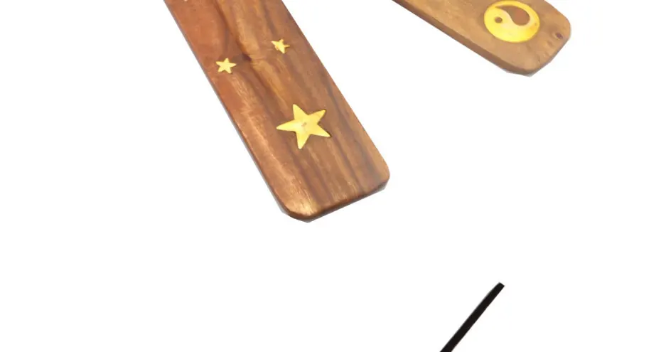 Палочка для благовоний, индийский держатель для благовоний ручной работы из сандалового дерева, деревянная палочка для благовоний, для использования в домашних офисах