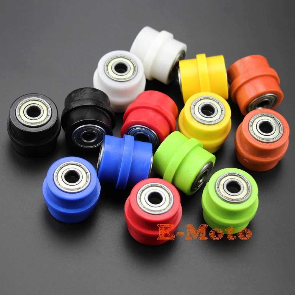 

2x 8mm RIDGED GREEN PIT DIRT BIKE DRIVE CHAIN ROLLER GUIDE 140cc 160cc PIT DIRT BIKE Motorized Bicycle