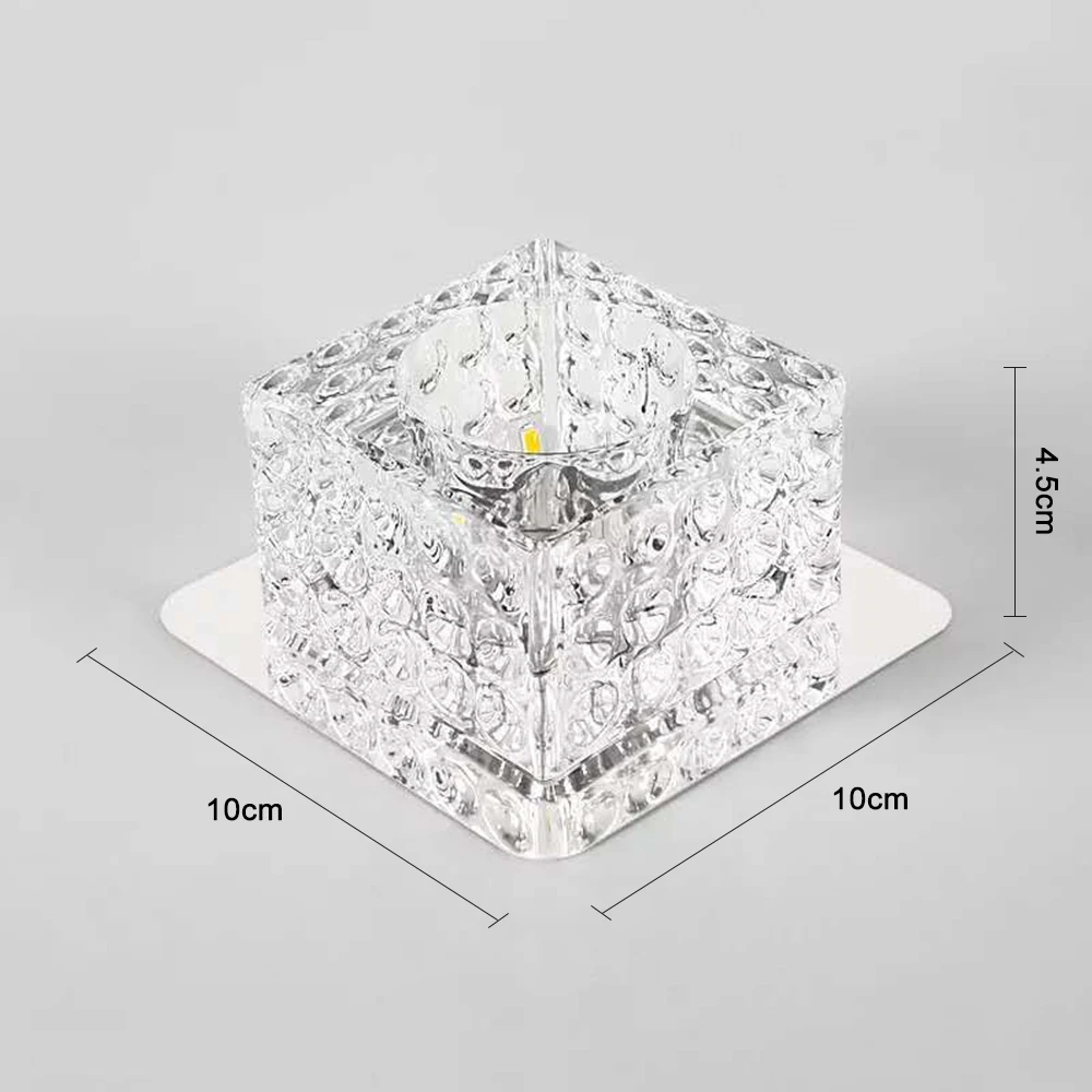 Светодиодный потолочный светильник, монтируемый на поверхности, хрустальный светильник, современный потолочный светильник для гостиной, спальни, коридора, входа