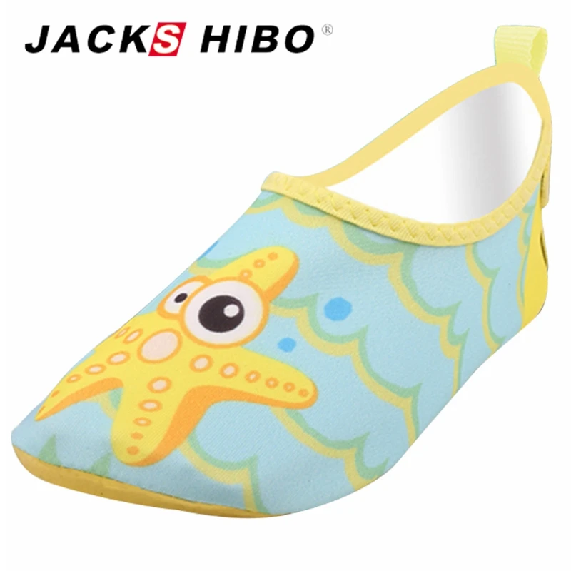 JACKSHIBO Cute Baby Water Shoes Soft Quick Drying Bathing Children