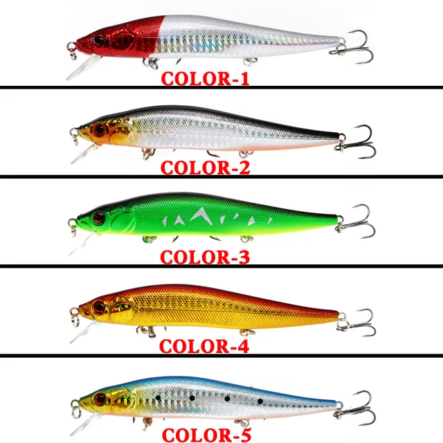 1PCS 13.5cm 22g 3D 생체 공학 미노 낚시 미끼 - 완벽한 도구, 다채로운 몸, 뛰어난 시각 효과