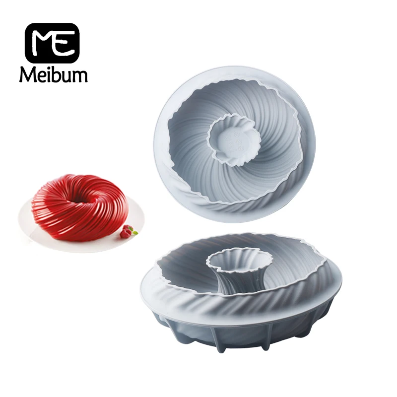 Meibum спиральный торт силиконовая форма для дома вечерние мусс десертная