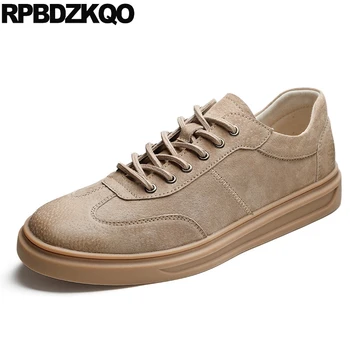 

suede 2019 new trainers men korean sneakers Italy designer european casual brown shoes british style runway brand skate italian