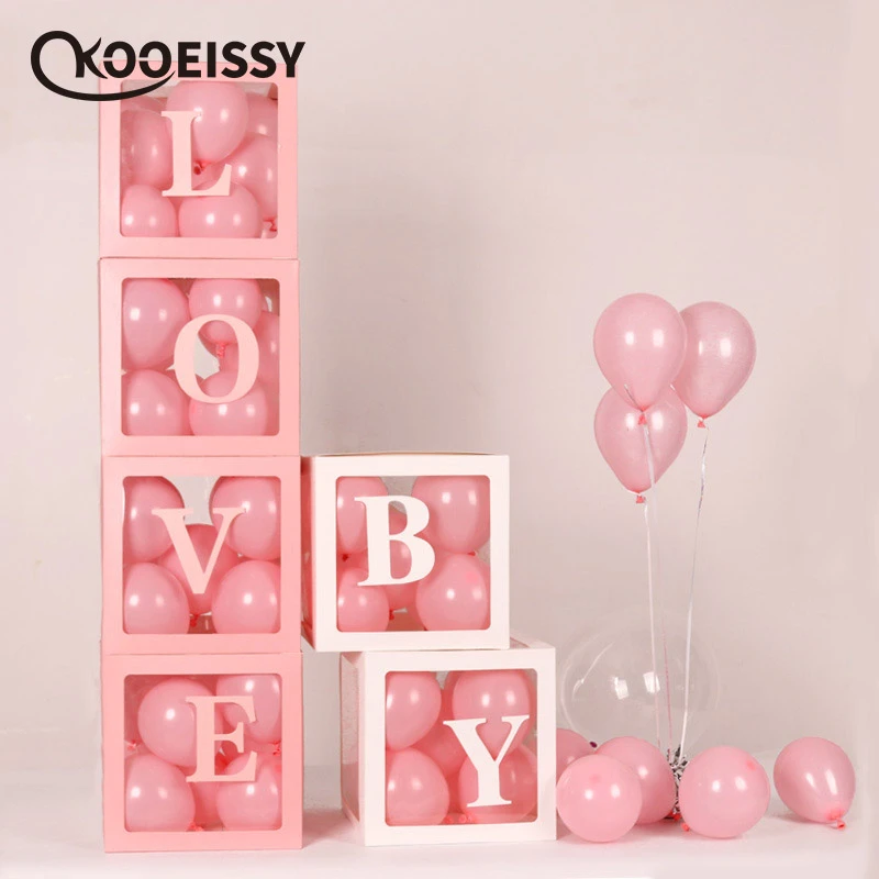 box blocks for baby shower