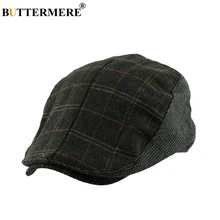 BUTTERMERE, плоская кепка, Клетчатая Мужская шерстяная Классическая Повседневная Кепка, женская кепка в британском стиле, модная зимняя и весенняя Кепка
