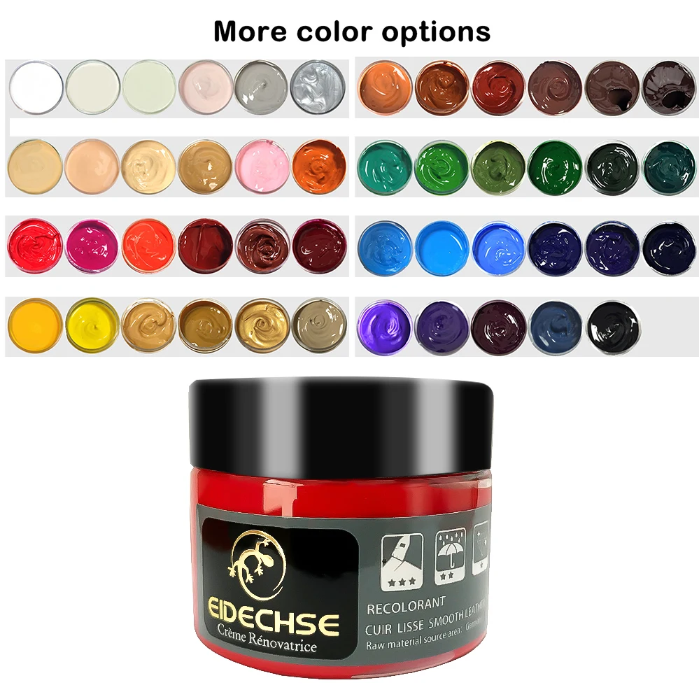 EIDECHSE Car Leather Repair Kit Auto Complementary Color Paste Car Seat  Sofa Holes Scratch Cracks Rips Polish Paint Care Coating