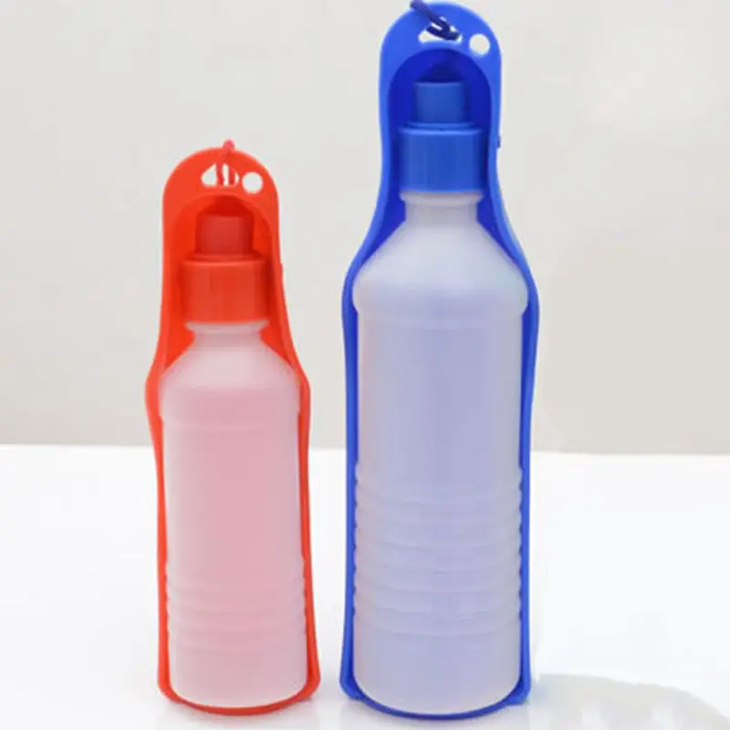 

Outdoor Portable Dog Water Bottle 250ml 500ml Cat Drinking Feeder Plastic Travel Portable Small Dog Water Feeder Bottle Drink