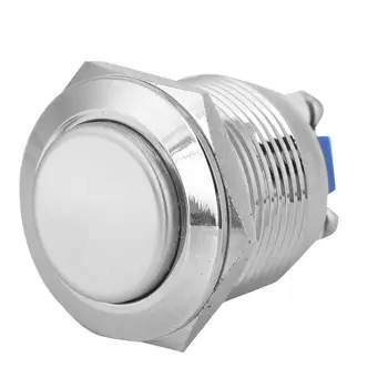 

40pcs 19mm rocker switch Metal Waterproof Momentary Push Button Switch Auto Reset High Head 2-Pin interruptor