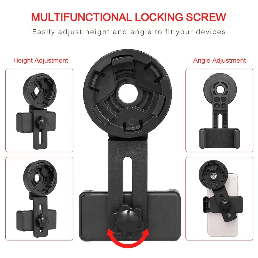 هاتف محمول الهاتف الذكي التصوير محول جبل قوس موصل ل تلسكوب أحادي مجهر الإكتشاف نطاق المجهر
