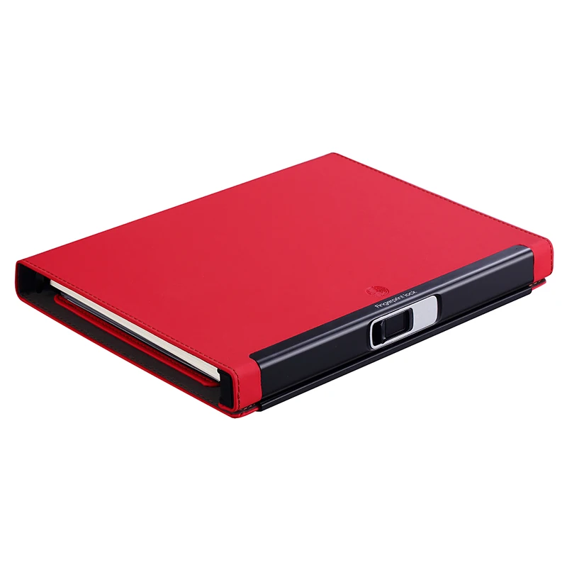

Fingerprint lock Multi function management book plan Notepad agenda business meeting notebook planner Gel Pen memo pad A5