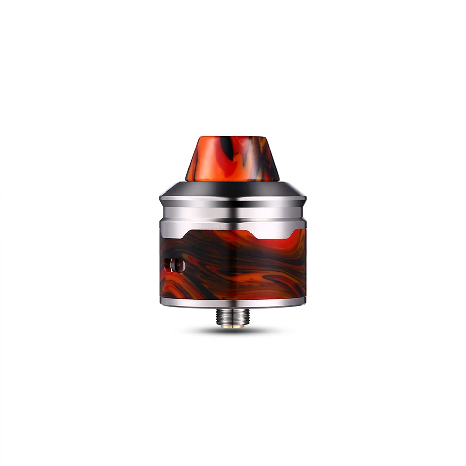 Original Aleader Rocket Resin RDA 24mm electronic cigarette Tank with 510 Drip Tip Dual adjustable airflow atomizer Vape tank (15)