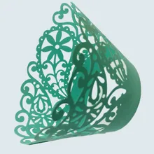 100 Pcs/set Fashion European Style Hollow Cake Cups Paper Vine Lace Cup Cake Wrappers Wedding Party Birthday Decoration 5zSH175