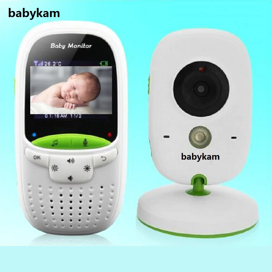 

babykam babyfoon met camera babymonitor 2.0 inch LCD IR Night Vision Temperature Sensor 8 Lullabies Baby Intercom babyfoon nanny