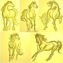 Best Price 14PCS 3D horse High quality New 3D model for cnc 3D carved figure sculpture machine in STL file fine horse