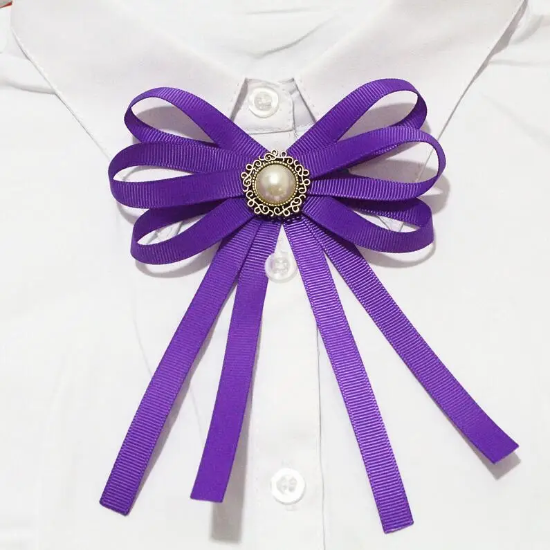 purple 21 цвет, женская рубашка, лента, бант, брошь на булавке, галстук-бабочка, броши, аксессуары, женская бабочка, броши-булавки, значок - Окраска металла: purple