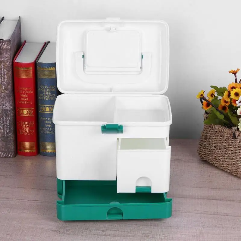 

Plastic household Multi-layer Emergency Medicine Drug Organizer Holder Storage Children Health Care Pill Box Family Medical Box