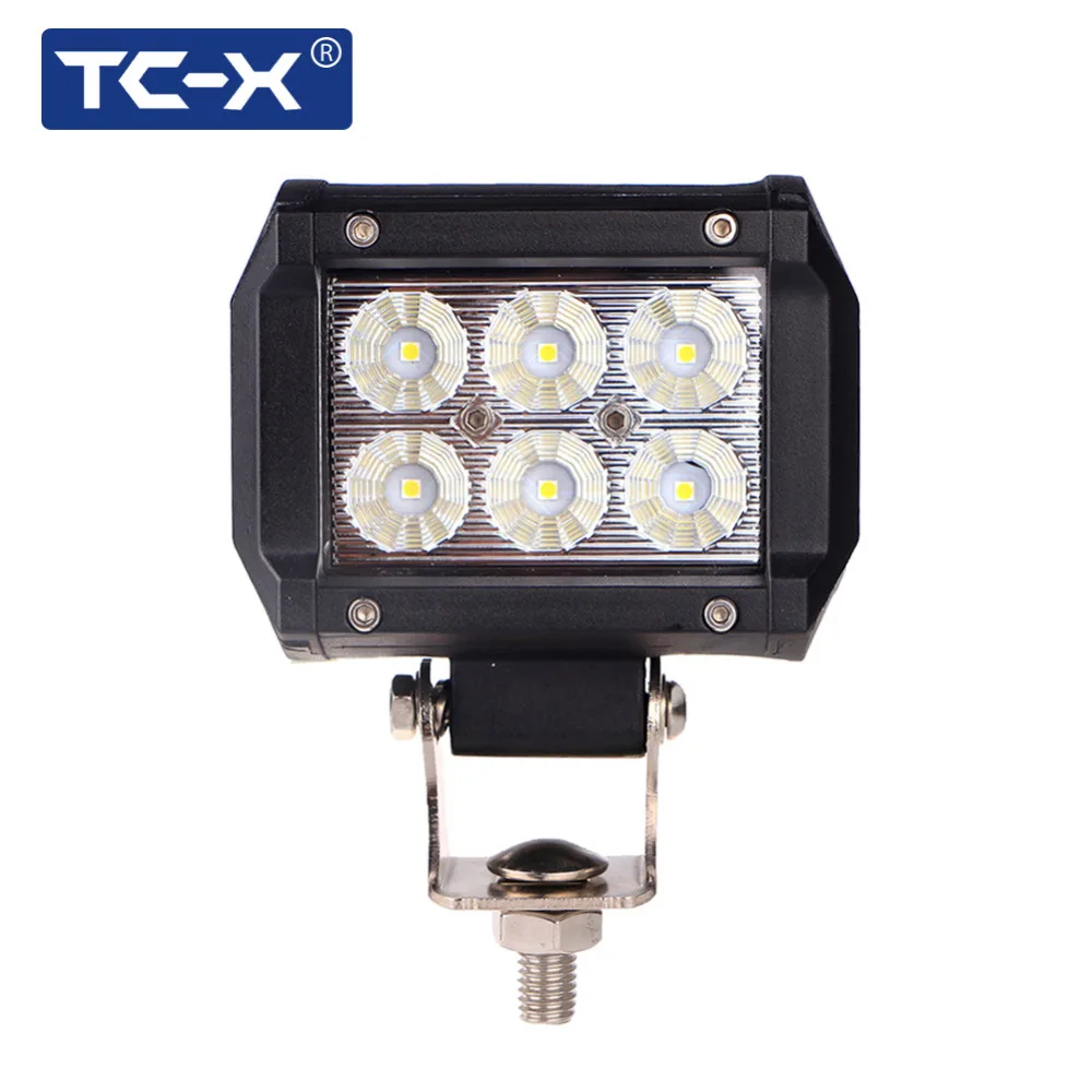

TC-X LED Light Bar 18W 4 inch LED Light Bar Flood 12V 24V IP67 ATV SUV Work Light Truck Tractor Trailer led working lights
