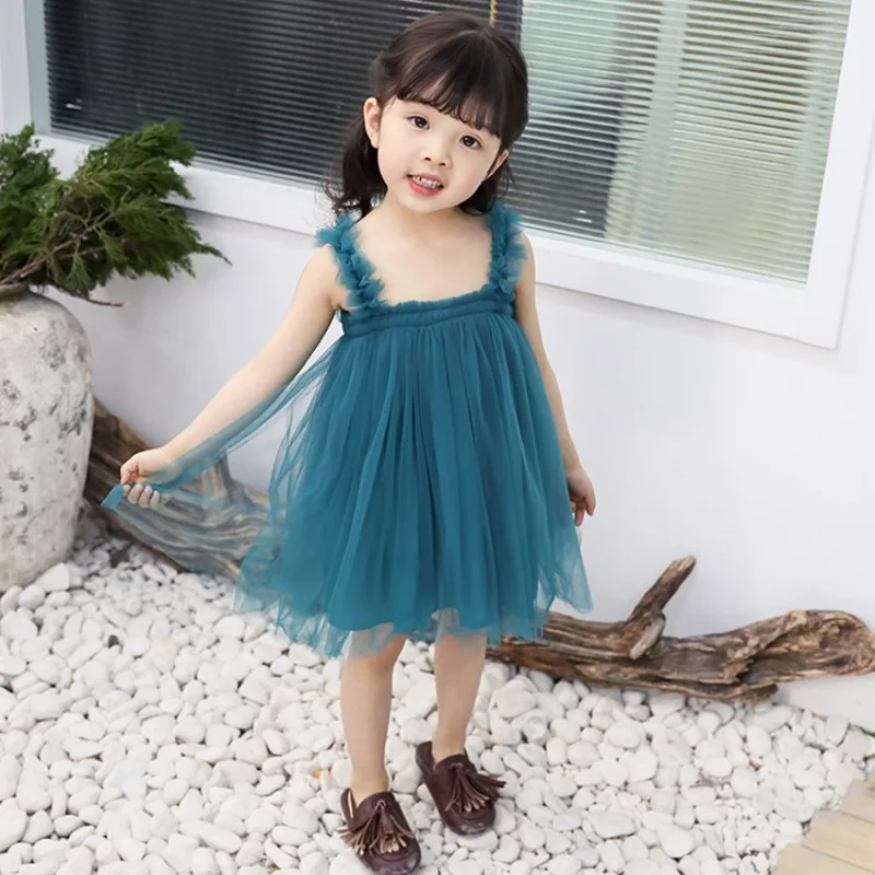 CROAL CHERIE Children Clothes Kids Girls Wedding Party Princess Dress Sleeveless Lace Girls Summer Dress Fashion Kids Clothing  (6)