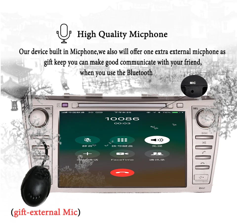 Excellent 4G+64G Android 9.0 Car Autoradio dvd Video headunit with 3/4g wifi gps navi For Toyota camry 2007 - 2011 SWC TPMS OBD2 DAB BT SD 6