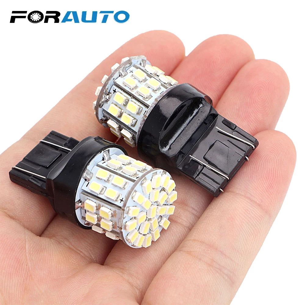 FORAUTO 1 Pair W21/5W 50SMD Car LED Brake Light T20 7443 Backup Reserve Lights Stop Rear Bulb Auto Turn Signal Lamp FORAUTO 1 Pair W21/5W 50SMD Car LED Brake Light T20 7443 Backup Reserve Lights Stop Rear Bulb Auto Turn Signal Lamp