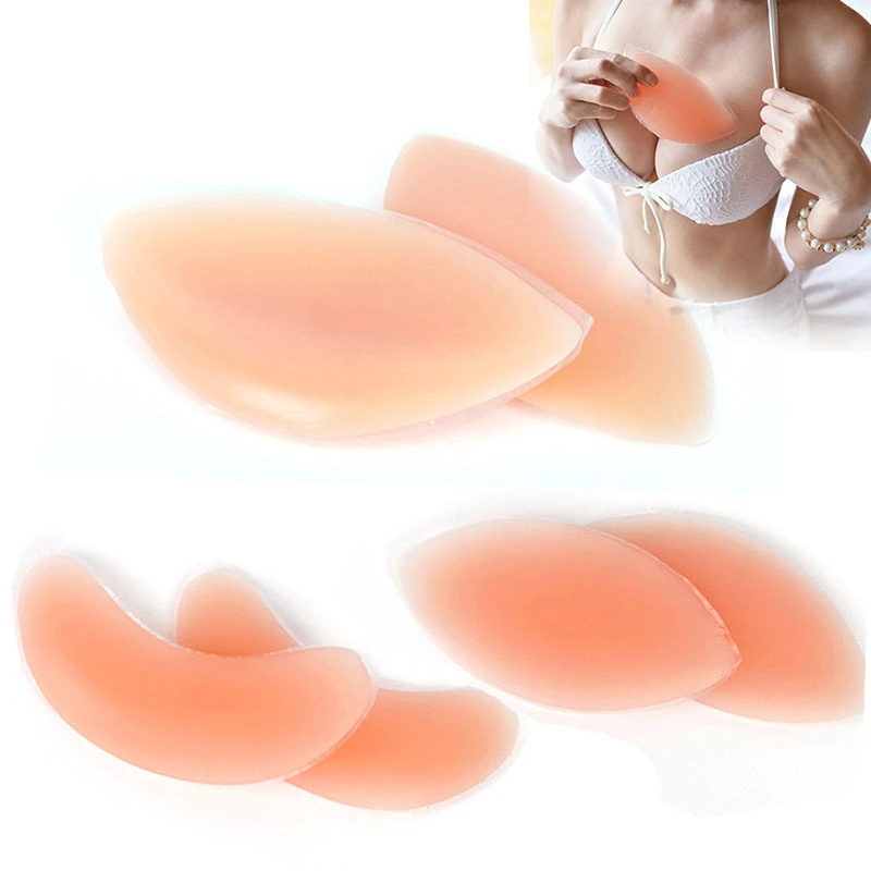 Adhesive Bra Inserts Lift Breast Pads Breathable Push Up Sticky Bra Cups for Women Swimsuits /& Bikini with Bra Strap Holders