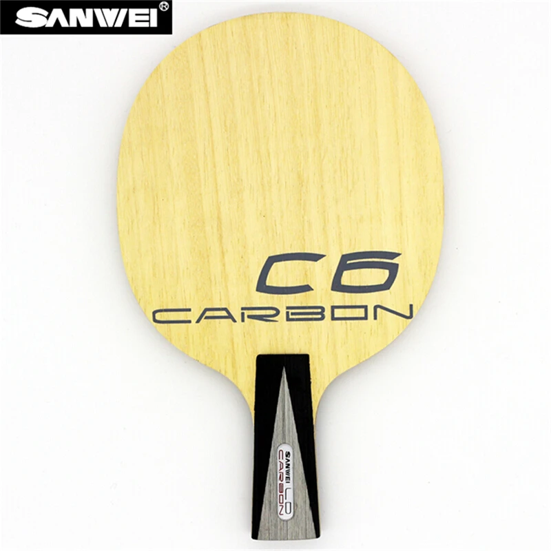 SANWEI C6 LD настольный теннис лезвие все вокруг Кото поверхности 5 фанеры + 2 углеродного волокна быстрого атакующий топспин ракетка для