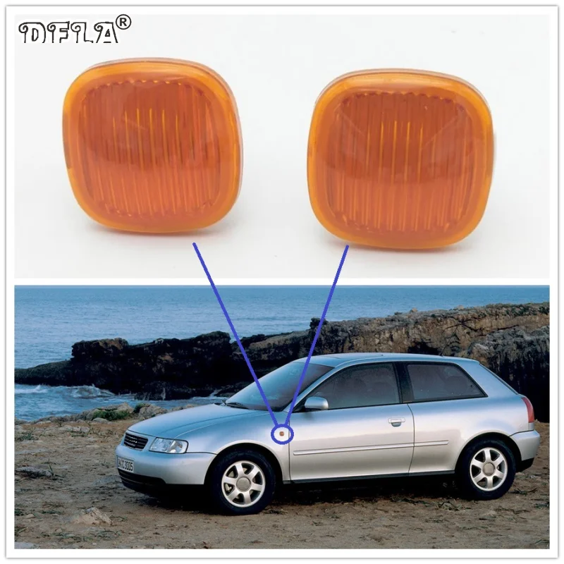 2 шт. для Audi A3 1997 1998 1999 2000 автомобильный Стайлинг боковые габаритные огни